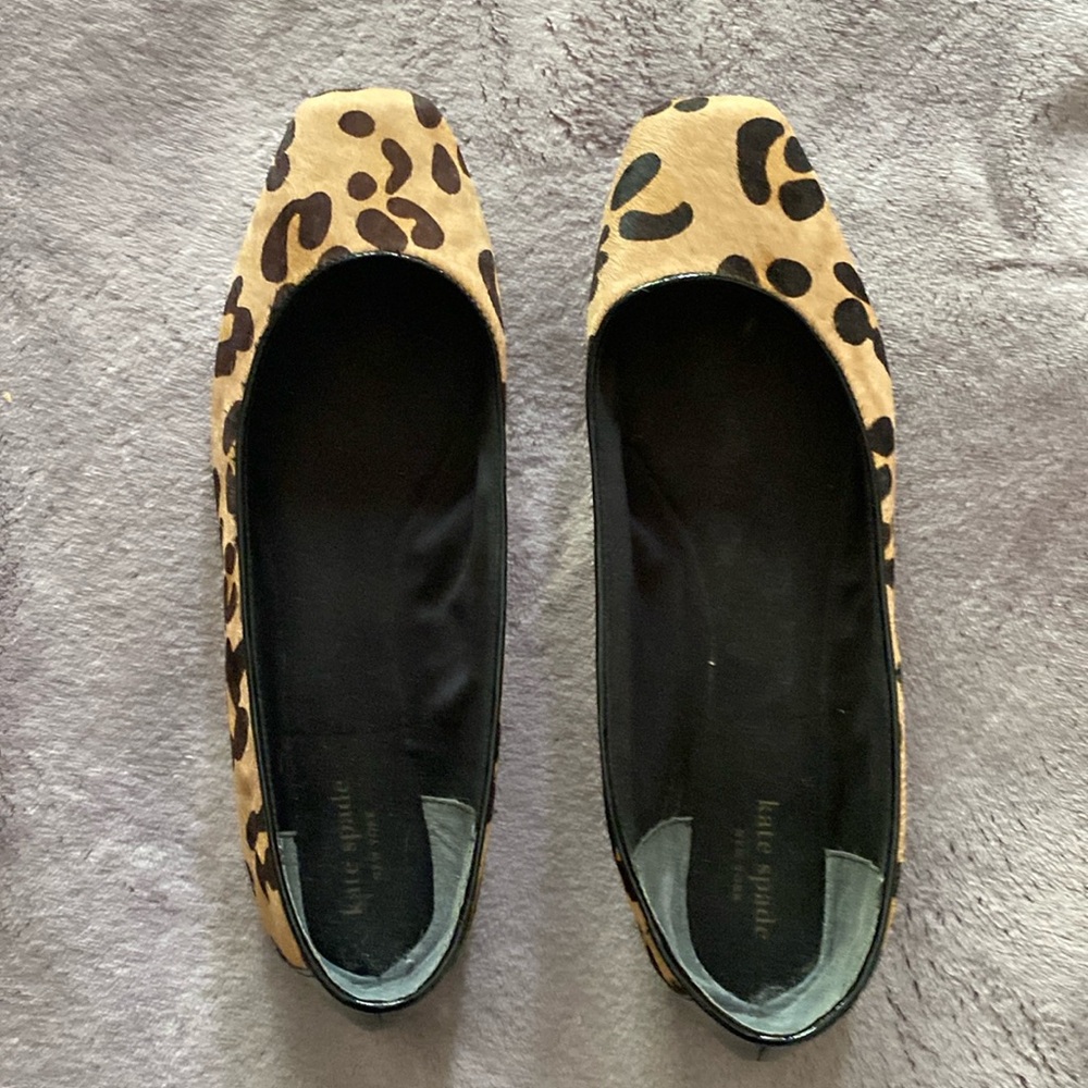 WORN ONCE!!  Very Cute Kate Spade Animal Print Ballet Flats